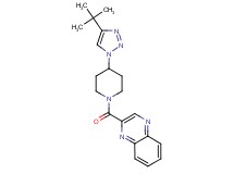 2-{[4-(4-tert-butyl-1H-1,2,3-triazol-1-yl)piperidin-1-yl]carbonyl}quinoxaline
