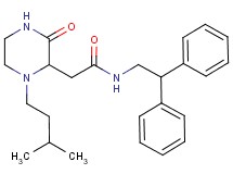 N-(2,2-diphenylethyl)-2-[1-(3-methylbutyl)-3-oxo-2-piperazinyl]acetamide