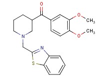 [1-(1,3-benzothiazol-2-ylmethyl)-3-piperidinyl](3,4-dimethoxyphenyl)methanone