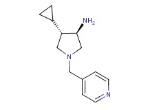 rel-(3R,4S)-4-cyclopropyl-1-(4-pyridinylmethyl)-3-pyrrolidinamine dihydrochloride