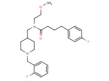 N-{[1-(2-fluorobenzyl)-4-piperidinyl]methyl}-4-(4-fluorophenyl)-N-(2-methoxyethyl)butanamide