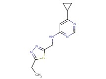 6-cyclopropyl-N-[(5-ethyl-1,3,4-thiadiazol-2-yl)methyl]pyrimidin-4-amine