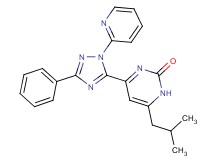 6-isobutyl-4-(3-phenyl-1-pyridin-2-yl-1H-1,2,4-triazol-5-yl)pyrimidin-2(1H)-one