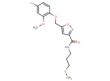 5-[(4-chloro-2-methoxyphenoxy)methyl]-N-[3-(methylthio)propyl]-3-isoxazolecarboxamide