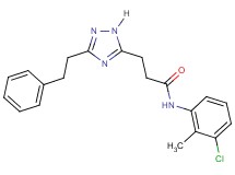 N-(3-chloro-2-methylphenyl)-3-[3-(2-phenylethyl)-1H-1,2,4-triazol-5-yl]propanamide