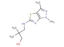 3-[(1,3-dimethyl-1H-pyrazolo[3,4-d][1,3]thiazol-5-yl)amino]-2,2-dimethylpropan-1-ol