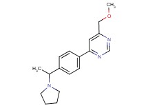 4-(methoxymethyl)-6-[4-(1-pyrrolidin-1-ylethyl)phenyl]pyrimidine
