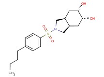 (3aR*,5R*,6S*,7aS*)-2-[(4-butylphenyl)sulfonyl]octahydro-1H-isoindole-5,6-diol