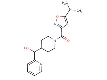 {1-[(5-isopropyl-3-isoxazolyl)carbonyl]-4-piperidinyl}(2-pyridinyl)methanol