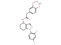 N-[1-(2,4-difluorophenyl)-4,5,6,7-tetrahydro-1H-indazol-4-yl]-2-(3,4-dimethoxyphenyl)acetamide