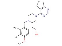 2-[4-(6,7-dihydro-5H-cyclopenta[d]pyrimidin-4-yl)-1-(4-methoxy-2,3-dimethylbenzyl)-2-piperazinyl]ethanol