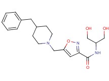 5-[(4-benzylpiperidin-1-yl)methyl]-N-[2-hydroxy-1-(hydroxymethyl)ethyl]isoxazole-3-carboxamide