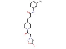 3-[2-(4-{3-[(3-methylphenyl)amino]-3-oxopropyl}-1-piperidinyl)-2-oxoethyl]-1,2,3-oxadiazol-3-ium-5-olate