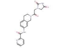 N-{2-[2-(2,4-dioxoimidazolidin-1-yl)acetyl]-1,2,3,4-tetrahydroisoquinolin-7-yl}pyridine-2-carboxamide