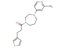 1-(2-methyl-4-pyridinyl)-4-[3-(3-thienyl)propanoyl]-1,4-diazepane