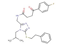 4-(4-fluorophenyl)-N-({4-isobutyl-5-[(2-phenylethyl)thio]-4H-1,2,4-triazol-3-yl}methyl)-4-oxobutanamide