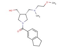 ((3R*,4R*)-1-(2,3-dihydro-1H-inden-5-ylcarbonyl)-4-{[(2-methoxyethyl)(methyl)amino]methyl}-3-pyrrolidinyl)methanol