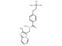 4-(3-hydroxy-3-methylbutyl)-N-methyl-N-[(2-methylimidazo[1,2-a]pyridin-3-yl)methyl]benzamide