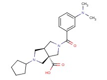 (3aS*,6aS*)-2-cyclopentyl-5-[3-(dimethylamino)benzoyl]hexahydropyrrolo[3,4-c]pyrrole-3a(1H)-carboxylic acid