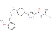N-isopropyl-1-(cis-4-{[(2E)-3-(2-methoxyphenyl)-2-propen-1-yl]amino}cyclohexyl)-1H-1,2,3-triazole-4-carboxamide