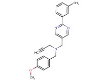 (4-methoxybenzyl){[2-(3-methylphenyl)pyrimidin-5-yl]methyl}prop-2-yn-1-ylamine