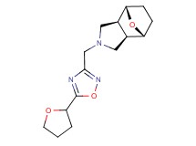 (1R*,2R*,6S*,7S*)-4-{[5-(tetrahydro-2-furanyl)-1,2,4-oxadiazol-3-yl]methyl}-10-oxa-4-azatricyclo[5.2.1.0~2,6~]decane