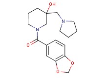 1-(1,3-benzodioxol-5-ylcarbonyl)-3-(pyrrolidin-1-ylmethyl)piperidin-3-ol