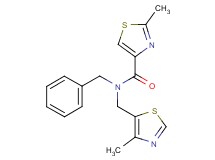 N-benzyl-2-methyl-N-[(4-methyl-1,3-thiazol-5-yl)methyl]-1,3-thiazole-4-carboxamide