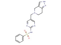 N-[5-(2,4,6,7-tetrahydro-5H-pyrazolo[4,3-c]pyridin-5-ylmethyl)pyrimidin-2-yl]benzenesulfonamide