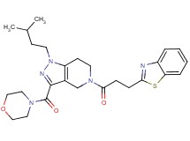 5-[3-(1,3-benzothiazol-2-yl)propanoyl]-1-(3-methylbutyl)-3-(4-morpholinylcarbonyl)-4,5,6,7-tetrahydro-1H-pyrazolo[4,3-c]pyridine