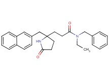 N-benzyl-N-ethyl-3-[2-(2-naphthylmethyl)-5-oxo-2-pyrrolidinyl]propanamide