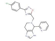 5-{[3-(4-chlorophenyl)-1,2,4-oxadiazol-5-yl]methyl}-4-(2-pyridinyl)-4,5,6,7-tetrahydro-3H-imidazo[4,5-c]pyridine