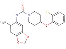 4-(2-fluorophenoxy)-N-(6-methyl-1,3-benzodioxol-5-yl)piperidine-1-carboxamide