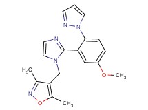 4-({2-[5-methoxy-2-(1H-pyrazol-1-yl)phenyl]-1H-imidazol-1-yl}methyl)-3,5-dimethylisoxazole