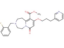 methyl 3-(2-fluorobenzyl)-7-oxo-9-[3-(3-pyridinyl)propoxy]-1,2,3,4,5,7-hexahydropyrido[1,2-d][1,4]diazepine-10-carboxylate