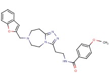 N-{2-[7-(1-benzofuran-2-ylmethyl)-6,7,8,9-tetrahydro-5H-[1,2,4]triazolo[4,3-d][1,4]diazepin-3-yl]ethyl}-4-methoxybenzamide