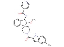 N-{(2R*,3R*)-2-methoxy-1'-[(5-methyl-1H-indol-2-yl)carbonyl]-2,3-dihydrospiro[indene-1,4'-piperidin]-3-yl}isonicotinamide