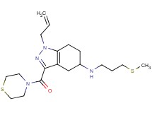 1-allyl-N-[3-(methylthio)propyl]-3-(4-thiomorpholinylcarbonyl)-4,5,6,7-tetrahydro-1H-indazol-5-amine