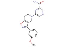 6-[3-(3-methoxyphenyl)-6,7-dihydroisoxazolo[4,5-c]pyridin-5(4H)-yl]pyrazine-2-carboxamide