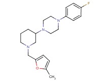 1-(4-fluorophenyl)-4-{1-[(5-methyl-2-furyl)methyl]-3-piperidinyl}piperazine