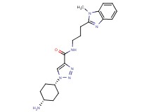 1-(cis-4-aminocyclohexyl)-N-[3-(1-methyl-1H-benzimidazol-2-yl)propyl]-1H-1,2,3-triazole-4-carboxamide