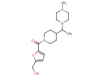 [5-({4-[1-(4-methyl-1-piperazinyl)ethyl]-1-piperidinyl}carbonyl)-2-furyl]methanol