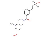 4-(3-{[(3R*,4S*)-4-(dimethylamino)-3-(3-hydroxypropyl)piperidin-1-yl]carbonyl}phenyl)-2-methylbutan-2-ol