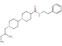 1'-(2-methylbutyl)-N-(2-phenylethyl)-1,4'-bipiperidine-4-carboxamide