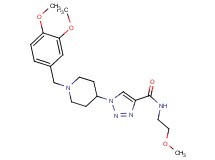1-[1-(3,4-dimethoxybenzyl)-4-piperidinyl]-N-(2-methoxyethyl)-1H-1,2,3-triazole-4-carboxamide