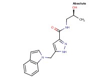 N-[(2S)-2-hydroxypropyl]-5-(1H-indol-1-ylmethyl)-1H-pyrazole-3-carboxamide