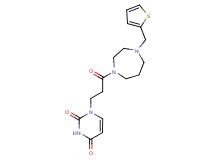 1-{3-oxo-3-[4-(2-thienylmethyl)-1,4-diazepan-1-yl]propyl}-2,4(1H,3H)-pyrimidinedione