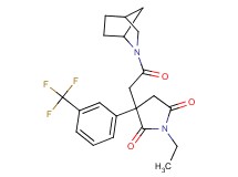 3-[2-(2-azabicyclo[2.2.1]hept-2-yl)-2-oxoethyl]-1-ethyl-3-[3-(trifluoromethyl)phenyl]-2,5-pyrrolidinedione