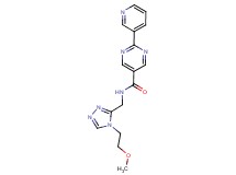 N-{[4-(2-methoxyethyl)-4H-1,2,4-triazol-3-yl]methyl}-2-(3-pyridinyl)-5-pyrimidinecarboxamide