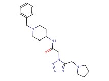 N-(1-benzyl-4-piperidinyl)-2-[5-(1-pyrrolidinylmethyl)-1H-tetrazol-1-yl]acetamide